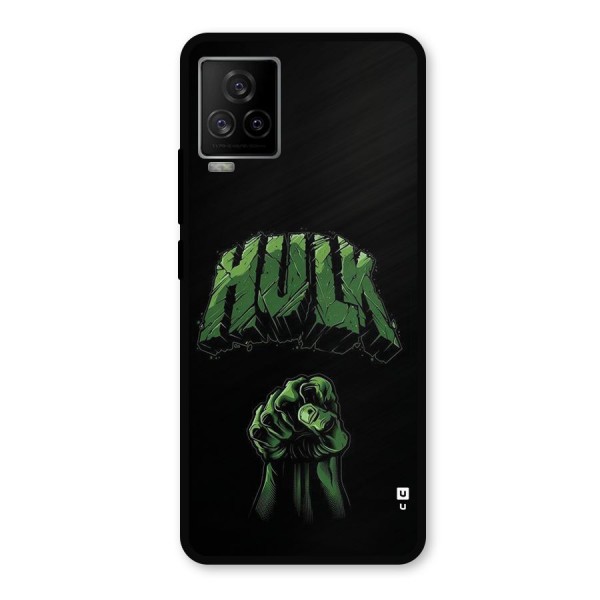 Green Punch Metal Back Case for iQOO 7 Legend 5G