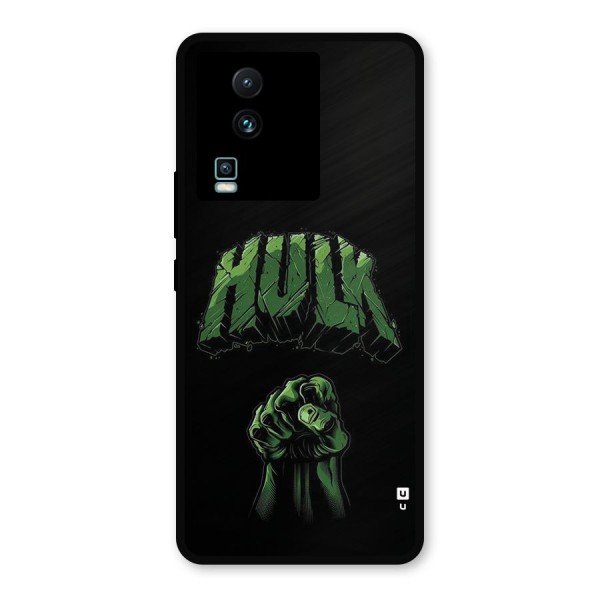 Green Punch Metal Back Case for iQOO Neo 7