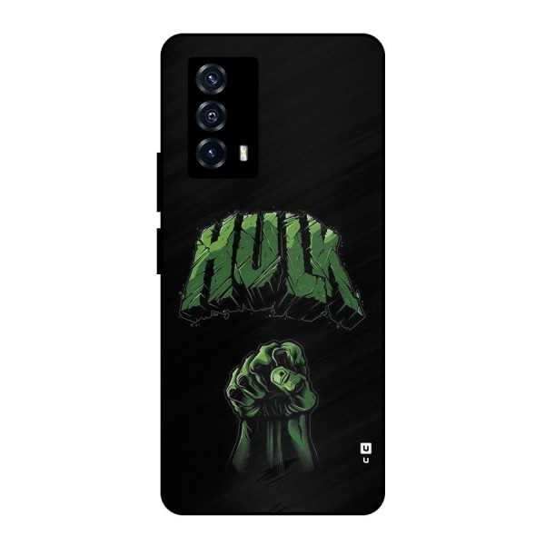 Green Punch Metal Back Case for iQOO Z5