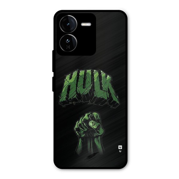 Green Punch Metal Back Case for iQOO Z9