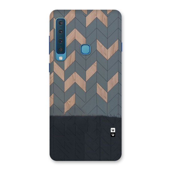 Greyish Wood Design Back Case for Galaxy A9 (2018)