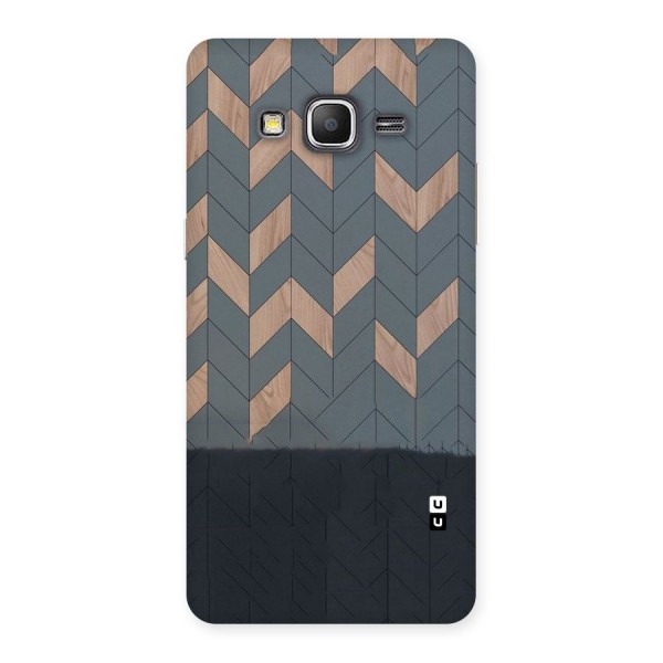 Greyish Wood Design Back Case for Galaxy Grand Prime