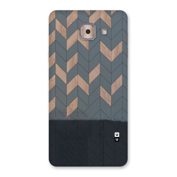 Greyish Wood Design Back Case for Galaxy J7 Max