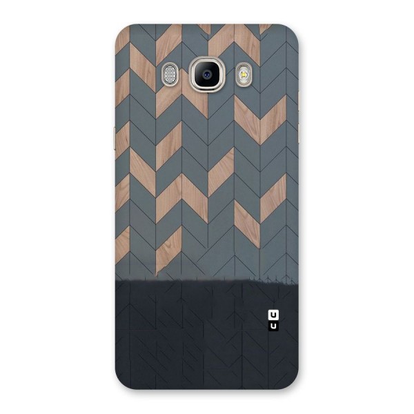 Greyish Wood Design Back Case for Galaxy On8