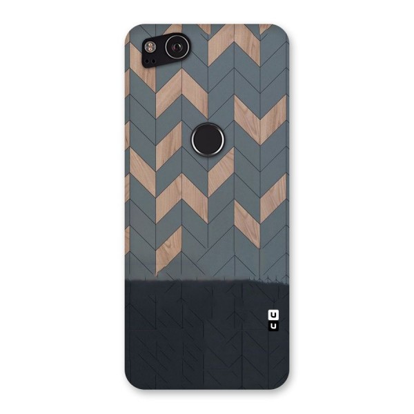 Greyish Wood Design Back Case for Google Pixel 2