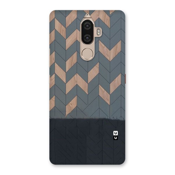 Greyish Wood Design Back Case for Lenovo K8 Note