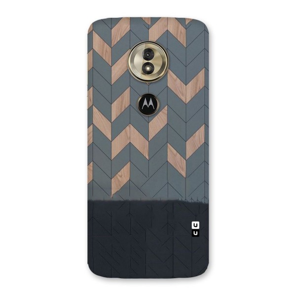 Greyish Wood Design Back Case for Moto G6 Play