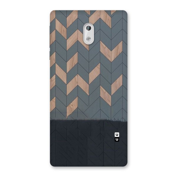 Greyish Wood Design Back Case for Nokia 3