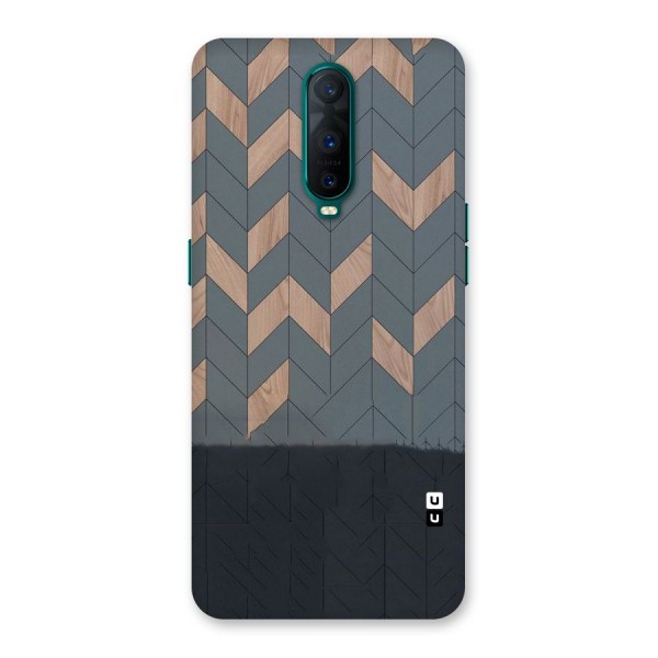 Greyish Wood Design Back Case for Oppo R17 Pro