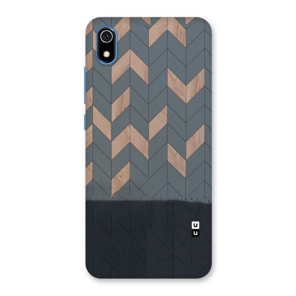 Greyish Wood Design Back Case for Redmi 7A