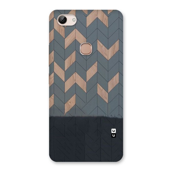 Greyish Wood Design Back Case for Vivo Y83