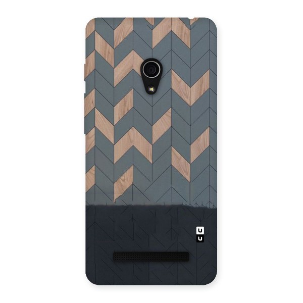 Greyish Wood Design Back Case for Zenfone 5