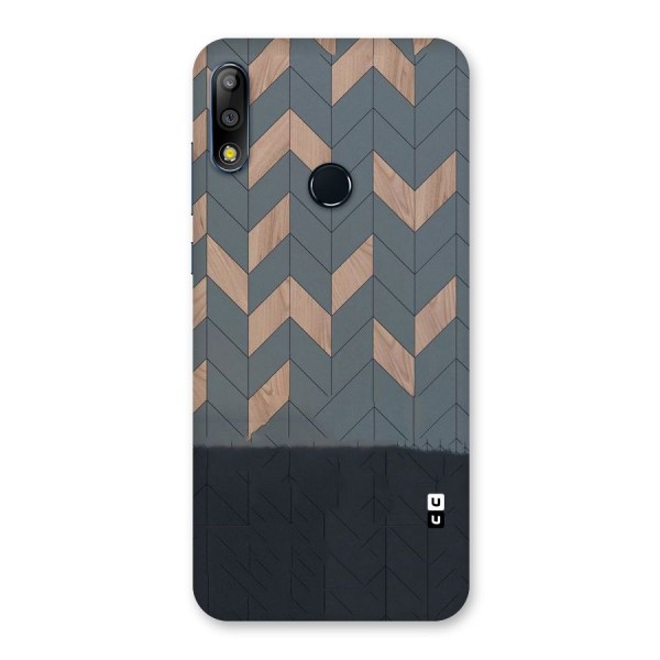 Greyish Wood Design Back Case for Zenfone Max Pro M2