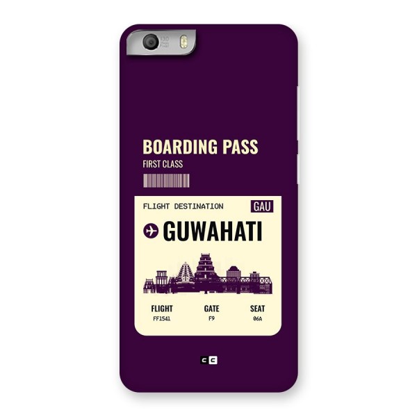 Guwahati Boarding Pass Back Case for Canvas Knight 2