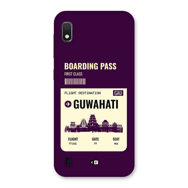 Guwahati Boarding Pass Back Case for Galaxy A10