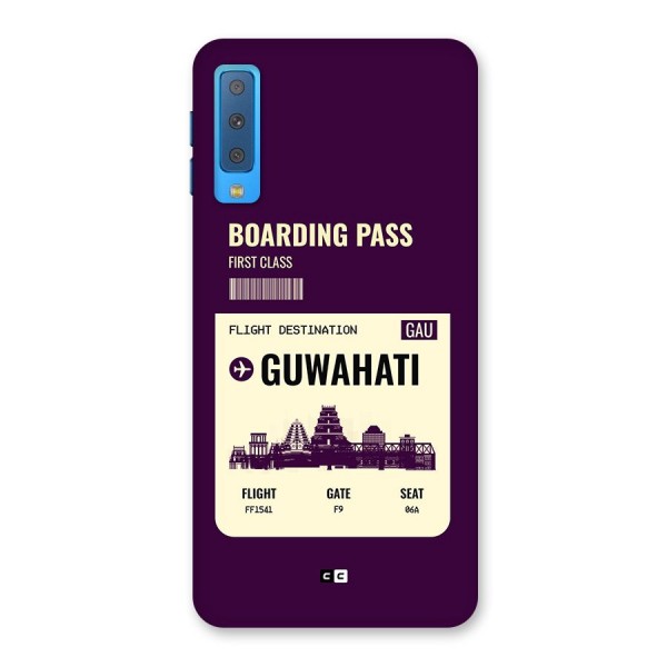 Guwahati Boarding Pass Back Case for Galaxy A7 (2018)