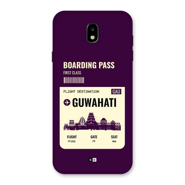 Guwahati Boarding Pass Back Case for Galaxy J7 Pro