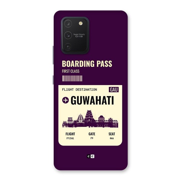 Guwahati Boarding Pass Back Case for Galaxy S10 Lite