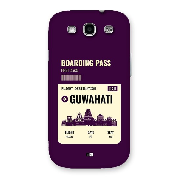 Guwahati Boarding Pass Back Case for Galaxy S3