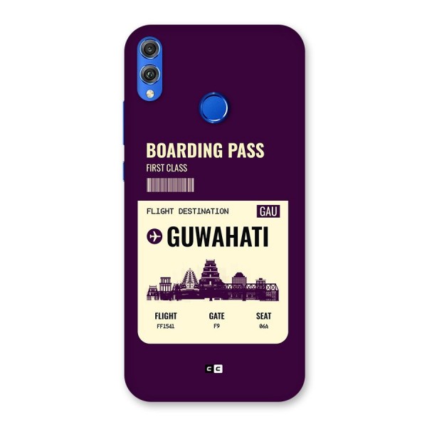 Guwahati Boarding Pass Back Case for Honor 8X