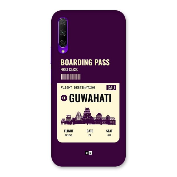 Guwahati Boarding Pass Back Case for Honor 9X Pro