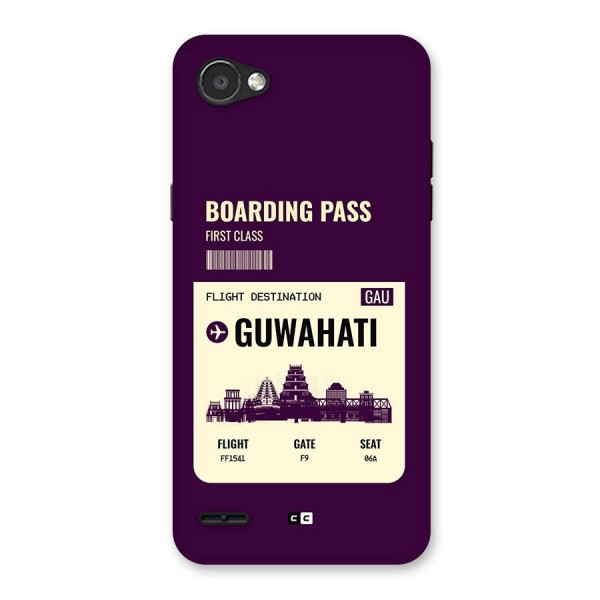 Guwahati Boarding Pass Back Case for LG Q6
