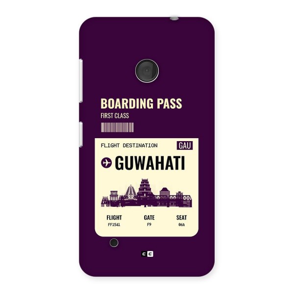 Guwahati Boarding Pass Back Case for Lumia 530