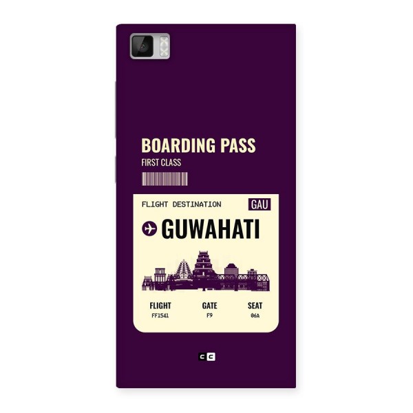 Guwahati Boarding Pass Back Case for Mi3