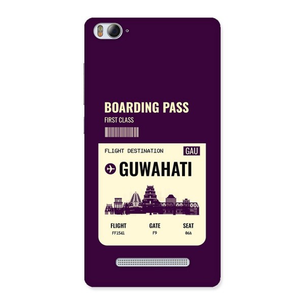 Guwahati Boarding Pass Back Case for Mi4i