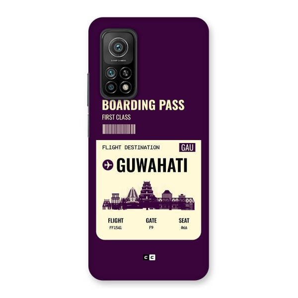 Guwahati Boarding Pass Back Case for Mi 10T 5G