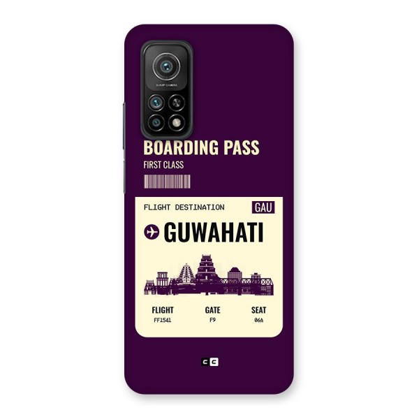 Guwahati Boarding Pass Back Case for Mi 10T Pro 5G