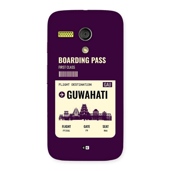 Guwahati Boarding Pass Back Case for Moto G