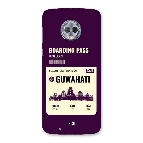 Guwahati Boarding Pass Back Case for Moto G6