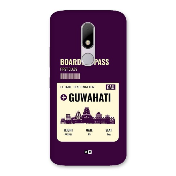 Guwahati Boarding Pass Back Case for Moto M