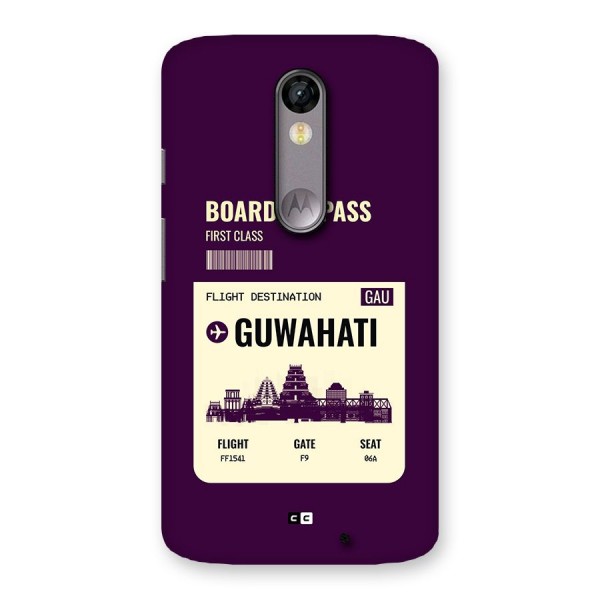 Guwahati Boarding Pass Back Case for Moto X Force