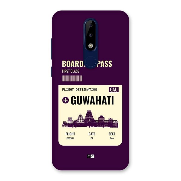 Guwahati Boarding Pass Back Case for Nokia 5.1 Plus