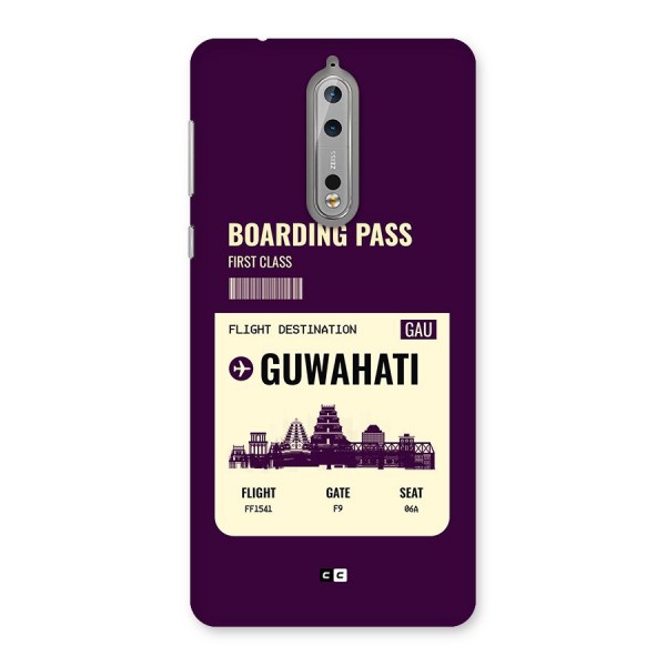 Guwahati Boarding Pass Back Case for Nokia 8