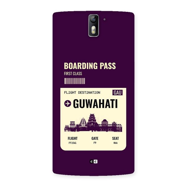 Guwahati Boarding Pass Back Case for OnePlus One