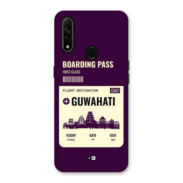 Guwahati Boarding Pass Back Case for Oppo A31