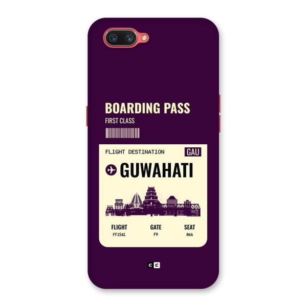 Guwahati Boarding Pass Back Case for Oppo A3s