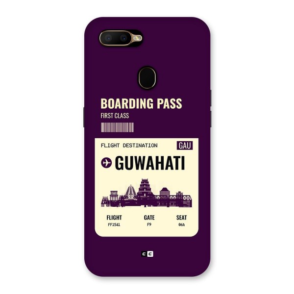 Guwahati Boarding Pass Back Case for Oppo A5s