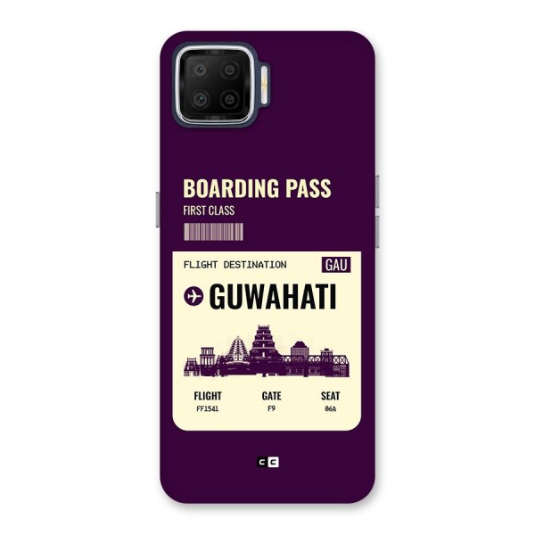 Guwahati Boarding Pass Back Case for Oppo F17