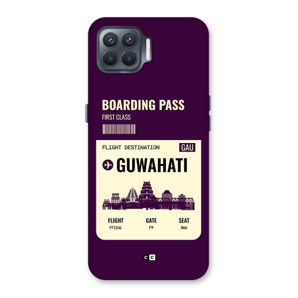 Guwahati Boarding Pass Back Case for Oppo F17 Pro