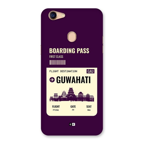 Guwahati Boarding Pass Back Case for Oppo F5