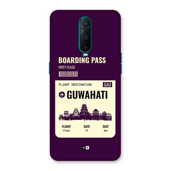 Guwahati Boarding Pass Back Case for Oppo R17 Pro