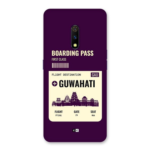 Guwahati Boarding Pass Back Case for Realme X