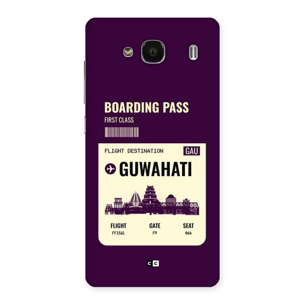 Guwahati Boarding Pass Back Case for Redmi 2s