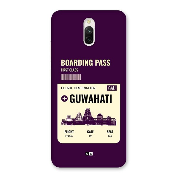 Guwahati Boarding Pass Back Case for Redmi 8A Dual