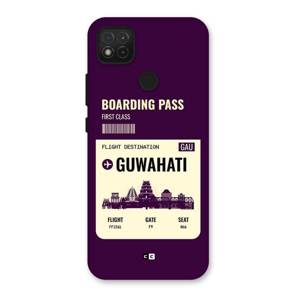 Guwahati Boarding Pass Back Case for Redmi 9