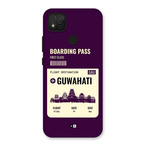 Guwahati Boarding Pass Back Case for Redmi 9 Activ